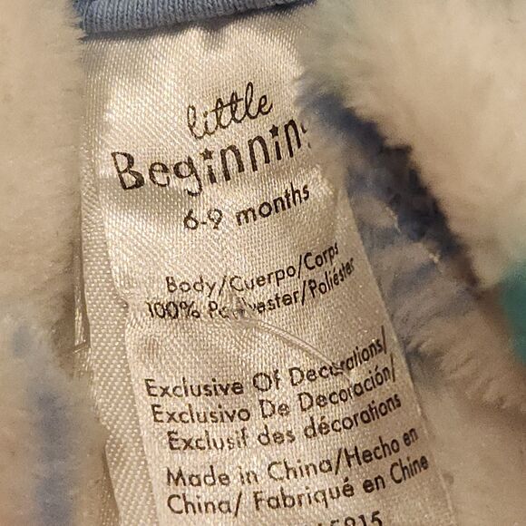 NWT Little Beginnings Tree Print Plush Bunting Pram 6-9M Unisex Hooded - Picture 15 of 15